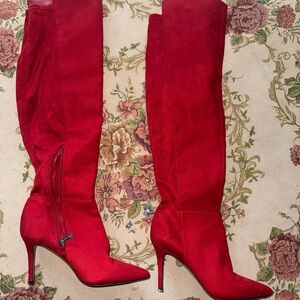 Jessica Simpson Red Heeled Boots